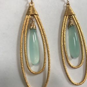 Chalcedony earrings